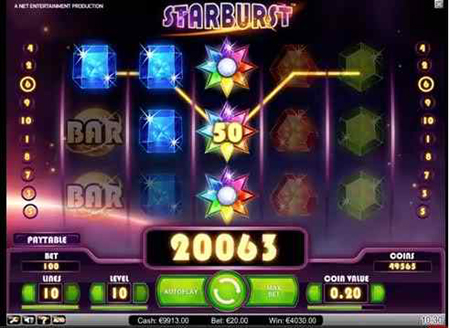 Starburst slot