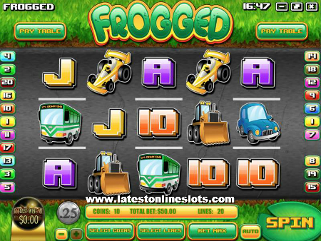 Frogged slot
